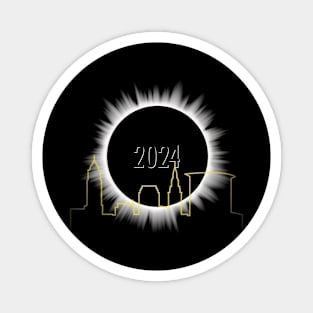 Eclipse 2024 - Cleveland Skyline Magnet